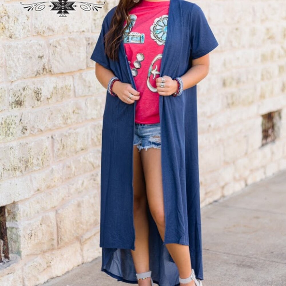 NWT Crazy Train Denim Duster